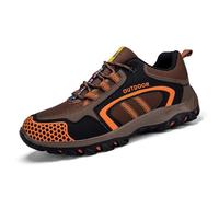 Dasongff Zapatos de senderismo para hombres impermeables antideslizantes botas al aire libre senderismo trekking botas de absorción de golpes para camping escalada, marrón, 46 EU