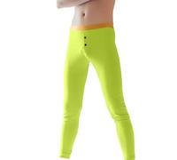 DASONLUE Calzoncillos térmicos largos de algodón para hombre, ropa interior térmica, ajustada, color puro, ropa interior funcional, transpirable, para otoño e invierno, largo Johns, verde1, S