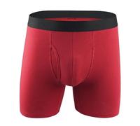 DASONLUE Calzoncillos tipo bóxer para hombre, monocolor, transpirable, suave, lavable a máquina, sin notas que rayan, con inserto absorbente integrado, reutilizables, O Vino, XL