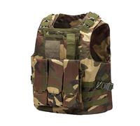 DASONLUE Chaleco táctico para hombre, camuflaje militar, chaleco de combate, chaleco de policía, chaleco de airsoft chaleco para caza, juego de campo, guardias de seguridad, al aire libre, camping