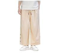 DASONLUE Pantalones de yoga suaves japoneses para hombre, seda de hielo, hakama-Kung-Fu, pantalones con dobladillo ancho, kimono de Wushu, pantalones anchos chinos, pantalones anchos de hip hop