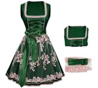 DASONLUE Vestido tradicional tradicional para mujer, falda tirolesa, Oktoberfest, disfraz de tirolesa, vestido maxi, retro, sexy, vestido de tirolesa, ropa barata, tallas grandes, blusa tirolesa
