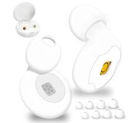 DaSpeed - Tapones para dedos antiruido - El silencio reinventado. Tapón de oreja cómodo y reutilizable. (Blanco, Talla única)