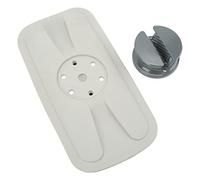 Dasrtnilm Heavy Duty Dock Anchor Base Cleat Seat, PVC Rope Tight Anchor Base with Paddle Clip for Inflatable Boat Kayak Canoe, Deck Lock Tie Off Patch for Marine Boats