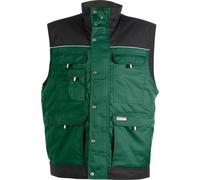 Dassy Chaleco bicolor Hulst PESCO61 verde botella/negro S