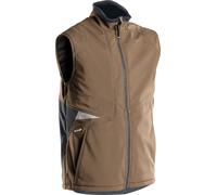 Dassy Chaleco softshell Fusion PES21 Marrón arcilla/antracitaitgris L