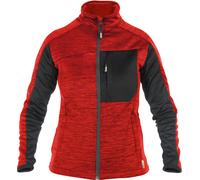Dassy Chaqueta de capa intermedia para mujer Convex Mujer PES38 Rojo/Negro XL