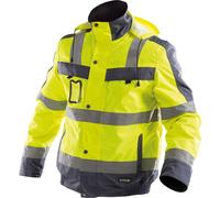 Dassy Chaqueta de invierno de alta visibilidad Lima PES70 Neonamarillo/gris cemento XL