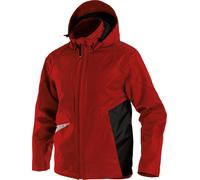 Dassy Chaqueta de trabajo impermeable y cortavientoit Hyper PES80 rojo/negro XS