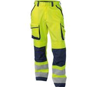 Dassy Pantalón alta visibilidad cit Bolsillos para rodilleras Chicago PESCO74 Neonamarillo/azul oscuro 53