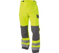 Dassy Pantalón de alta visibilidad Multinorm conit Bolsillos para rodilleras Manchester COPES77 Neonamarillo/Grafit gris 56