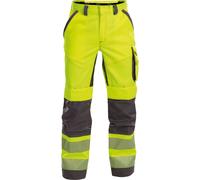 Dassy Pantalones de verano de alta visibilidad conit Bolsillos para rodilleras Odessa PESCO70 Neonamarillo/gris cemento 52/Kurz