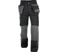 Dassy Trabajo bicoloritcalcetines con bolsillos para fundasit y bolsillos para rodilleras Seattle PESCO64 Negro/Gris cemento 50