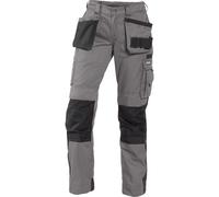 Dassy Trabajo de dos coloresitpantalones cortos wit bolsillos de la funda y los bolsillos de la rodillera para las mujeres Seattle Mujeres PESCO61 Cemento gris / negro 44