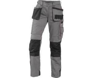 Dassy Trabajo de dos coloresitpantalones cortos wit bolsillos de la funda y los bolsillos de la rodillera para las mujeres Seattle Mujeres PESCO61 Cemento gris / negro 50