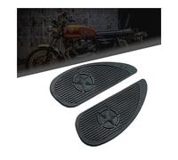 DASTOP Pegatinas Tanque Moto para Royal Enfield 650 Interceptor Side Fuel Tank Pad Pegatina De Goma(Black)