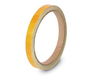 DasWas Tira Decorativa Autoadhesiva para Coche, Barco, Motos, Decoración | Tiras Decorativas Resistentes a la Intemperie | Listón Embellecedor 10mm x 10m | Cinta Adhesiva Brillante AMARILLO
