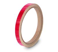 DasWas Tira Decorativa Autoadhesiva para Coche, Barco, Motos | Tiras Decorativas Resistentes a la Intemperie | Listón Embellecedor 10mm x 10m | Cinta Adhesiva Brillo Metálico ROJO RUBÍ