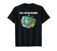 Data Analyst Funny Ctrl Z My Bad Decisions Camiseta