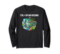Data Analyst Funny Ctrl Z My Bad Decisions Manga Larga