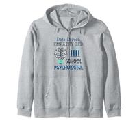 Data-Driven Empathy-Led School Psychologist Brain Graphic Sudadera con Capucha