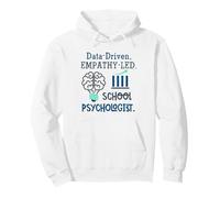 Data-Driven Empathy-Led School Psychologist Brain Graphic Sudadera con Capucha