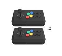 Data Frog Joystick Arcade Inalámbrico Y3AMAX-BK2PA, Controlador Universal Multisistema para Juegos de Lucha, para PC, para Android, IOS y Linux.