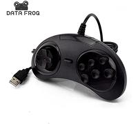 Data Frog Para SEGA USB Classic Gamepad 6 botones USB Gaming Joystick Soporte para PC MAC Mega Drive Controladores