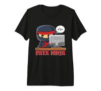 Data Ninja Machine Learning Programación Analista Minería de Datos Camiseta Premium