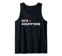 Data Over Assumptions Funny Tech Analyst Scientist Camiseta sin Mangas
