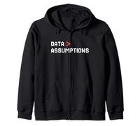 Data Over Assumptions Funny Tech Analyst Scientist Sudadera con Capucha