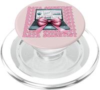 Data Scientist Science Laptop Graph Girl Coquette Bow Rosa PopSockets PopGrip para MagSafe