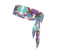 Data Stream - Diadema de tenis con diseño de guepardo, adiustable, perfecta para fitness, baloncesto y correr.