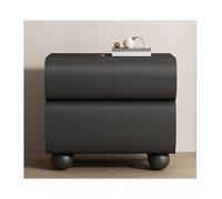 DataBaste Mesilla de Noche Dormitorio，Mesa Auxiliar，con 2 Cajones，para Dormitorio Sala de Estar(Black,45 * 40 * 50cm/17.7 * 15.7 * 19.7in)