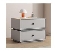 DataBaste Mesita de Noche，Mesa Auxiliar，Armario de Almacenamiento，para Dormitorio y Salón(Gray,45 * 40 * 48cm/17.7 * 15.7 * 18.9in)