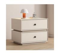 DataBaste Mesita de Noche，Mesa Auxiliar，Armario de Almacenamiento，para Dormitorio y Salón(White,40 * 40 * 48cm/15.7 * 15.7 * 18.9in)