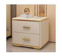 DataBaste Mesita de Noche，Mesa Auxiliar de Dormitorio，con Cajones，para Dormitorio y Salón(Brown,40 * 40 * 44cm/15.7 * 15.7 * 17.3in)