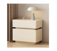 DataBaste Mesita de Noche，Mesa Auxiliar de Dormitorio，con Cajones，para Dormitorio y Salón(White,45 * 40 * 51cm/17.7 * 15.7 * 20.1in)