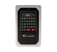 DataLocker DL4 FE - Disco Duro cifrado de Hardware Protegido por contraseña de 2 TB, fácil Uso guiado por Pantalla, AES 256, Polvo IP64, Cadena de Suministro de Confianza Compatible con TAA, OS