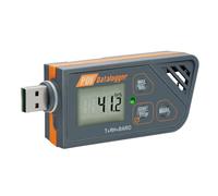 Datalogger digital profesional resistente al agua USB - Mide la temperatura, la humedad y la presión atmosférica | Genera informes PDF/Excel | Plug and Play | Indicador LED | Software integrado