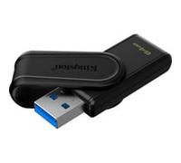 Kingston DataTraveler Exodia S Unidad Flash USB - 64GB - USB 3.2 Gen 1 - USB Type A - Negro/Negro - DTXS/64GB