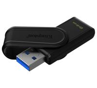 Kingston DataTraveler Exodia S Unidad Flash USB - 64GB - USB 3.2 Gen 1 - USB Type A - Negro/Negro - DTXS/64GB