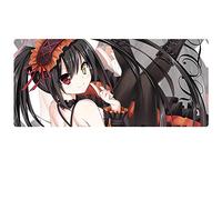 Date a Live Alfombrilla de Ratón Anime Gaming Mouse Pad XXL 900x400x3 mm,Impermeable con 3mm Base de Goma Antideslizante,Special-Textured Superficie para Ordenador, PC y Laptop, F