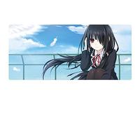 Date a Live Alfombrilla de Ratón Anime Gaming Mouse Pad XXL 900x400x3 mm,Impermeable con 3mm Base de Goma Antideslizante,Special-Textured Superficie para Ordenador, PC y Laptop, B