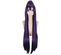Date A Live Yatogami Tohka Cosplay Wig Long Hair Cosplay Anime 100cm Long Purple Women Halloween Headwear