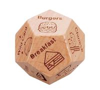 Date Night Dice - Date Dicee Couples Dicees | Fun Food Decision Dices Wooden Dinner Dices Romantic Game For Couples, Interactive Dice Game Set, Easy To Play, Creative Dinner Planning Tool, Engaging E