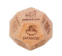 Date Night Dice - Date Dicee Couples Dicees | Fun Food Decision Dices Wooden Dinner Dices Romantic Game For Couples, Interactive Dice Game Set, Easy To Play, Creative Dinner Planning Tool, Engaging E