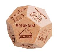Date Night Dice - Wooden divertidos dados nocturnos de cita para él, 12 dados laterales para parejas, qué ver la decisión para los de cine, ideas románticas citas nocturnas para el día de San Valentín