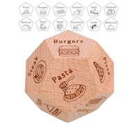 Date Night Dinner Dices - Food Decider Date Night Dicse Game, Funny Couples Dices | Interactive Meal Planning Dice, Wooden Decision Dice Set, Romantic Tabletop Game For Two, Creative Icebreaker And En