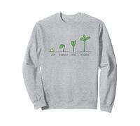 Date tiempo para crecer, de brote a planta, inspirando Sudadera